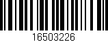 Código de barras (EAN, GTIN, SKU, ISBN): '16503226'
