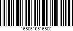 Código de barras (EAN, GTIN, SKU, ISBN): '1650618516500'