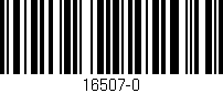 Código de barras (EAN, GTIN, SKU, ISBN): '16507-0'