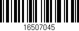 Código de barras (EAN, GTIN, SKU, ISBN): '16507045'