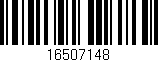 Código de barras (EAN, GTIN, SKU, ISBN): '16507148'