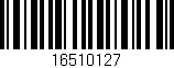 Código de barras (EAN, GTIN, SKU, ISBN): '16510127'