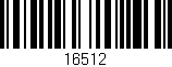 Código de barras (EAN, GTIN, SKU, ISBN): '16512'