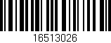 Código de barras (EAN, GTIN, SKU, ISBN): '16513026'