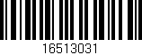 Código de barras (EAN, GTIN, SKU, ISBN): '16513031'