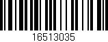Código de barras (EAN, GTIN, SKU, ISBN): '16513035'
