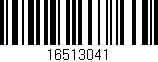 Código de barras (EAN, GTIN, SKU, ISBN): '16513041'