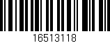 Código de barras (EAN, GTIN, SKU, ISBN): '16513118'