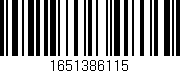Código de barras (EAN, GTIN, SKU, ISBN): '1651386115'
