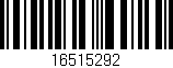 Código de barras (EAN, GTIN, SKU, ISBN): '16515292'