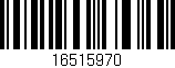 Código de barras (EAN, GTIN, SKU, ISBN): '16515970'