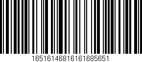 Código de barras (EAN, GTIN, SKU, ISBN): '16516146816161685651'