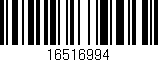 Código de barras (EAN, GTIN, SKU, ISBN): '16516994'