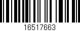 Código de barras (EAN, GTIN, SKU, ISBN): '16517663'