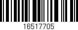 Código de barras (EAN, GTIN, SKU, ISBN): '16517705'