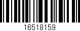 Código de barras (EAN, GTIN, SKU, ISBN): '16518159'