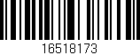 Código de barras (EAN, GTIN, SKU, ISBN): '16518173'