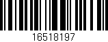 Código de barras (EAN, GTIN, SKU, ISBN): '16518197'