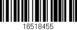 Código de barras (EAN, GTIN, SKU, ISBN): '16518455'