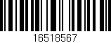 Código de barras (EAN, GTIN, SKU, ISBN): '16518567'