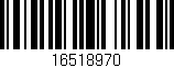 Código de barras (EAN, GTIN, SKU, ISBN): '16518970'