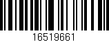 Código de barras (EAN, GTIN, SKU, ISBN): '16519661'