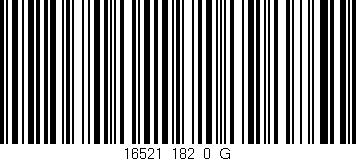 Código de barras (EAN, GTIN, SKU, ISBN): '16521_182_0_G'