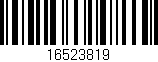 Código de barras (EAN, GTIN, SKU, ISBN): '16523819'