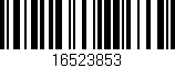 Código de barras (EAN, GTIN, SKU, ISBN): '16523853'