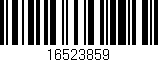 Código de barras (EAN, GTIN, SKU, ISBN): '16523859'