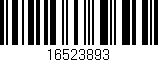 Código de barras (EAN, GTIN, SKU, ISBN): '16523893'