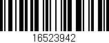 Código de barras (EAN, GTIN, SKU, ISBN): '16523942'