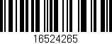 Código de barras (EAN, GTIN, SKU, ISBN): '16524265'