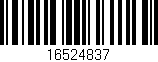 Código de barras (EAN, GTIN, SKU, ISBN): '16524837'