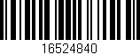 Código de barras (EAN, GTIN, SKU, ISBN): '16524840'