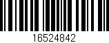 Código de barras (EAN, GTIN, SKU, ISBN): '16524842'