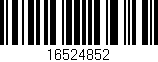 Código de barras (EAN, GTIN, SKU, ISBN): '16524852'