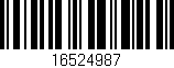 Código de barras (EAN, GTIN, SKU, ISBN): '16524987'