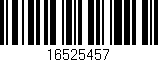 Código de barras (EAN, GTIN, SKU, ISBN): '16525457'