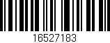 Código de barras (EAN, GTIN, SKU, ISBN): '16527183'