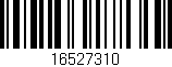 Código de barras (EAN, GTIN, SKU, ISBN): '16527310'