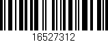 Código de barras (EAN, GTIN, SKU, ISBN): '16527312'