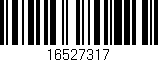 Código de barras (EAN, GTIN, SKU, ISBN): '16527317'