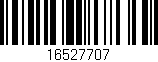 Código de barras (EAN, GTIN, SKU, ISBN): '16527707'