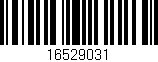 Código de barras (EAN, GTIN, SKU, ISBN): '16529031'