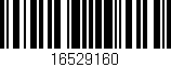 Código de barras (EAN, GTIN, SKU, ISBN): '16529160'