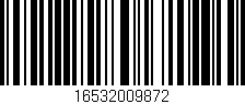 Código de barras (EAN, GTIN, SKU, ISBN): '16532009872'