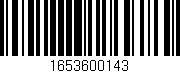Código de barras (EAN, GTIN, SKU, ISBN): '1653600143'