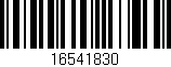 Código de barras (EAN, GTIN, SKU, ISBN): '16541830'
