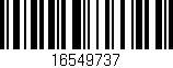 Código de barras (EAN, GTIN, SKU, ISBN): '16549737'